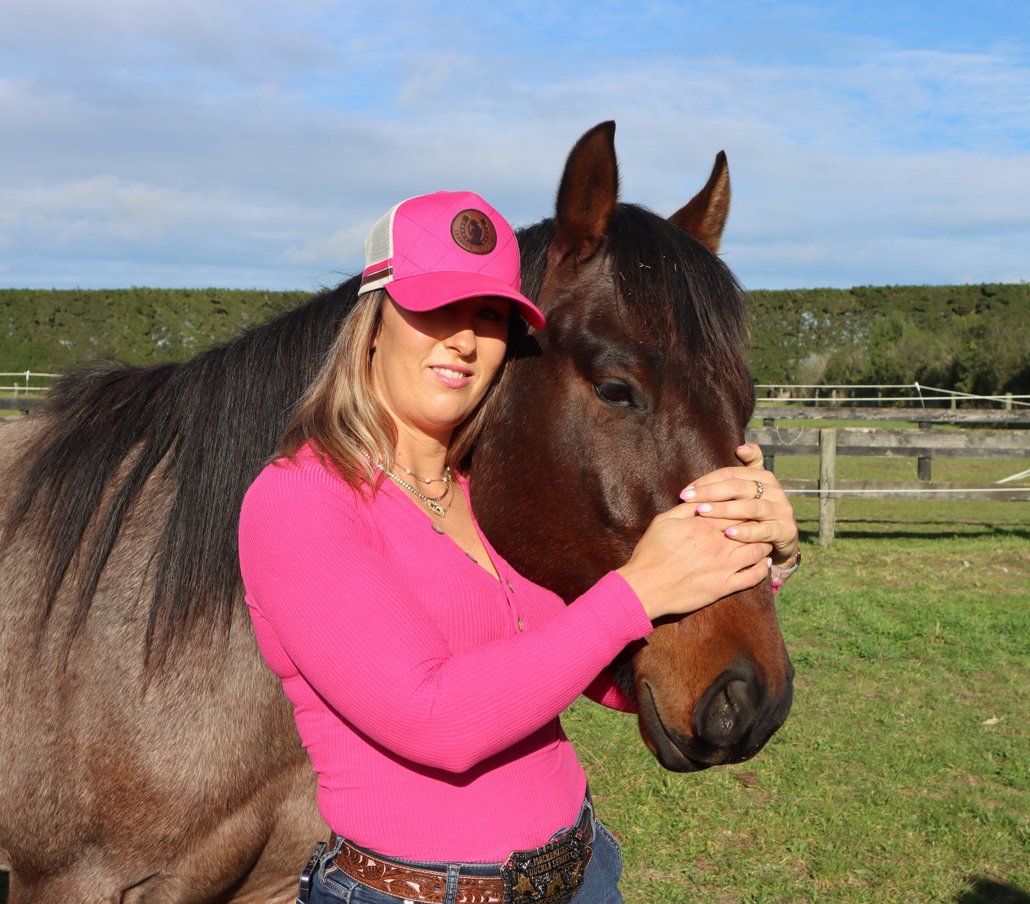 Branded Cowgirl Hot Pink Cap