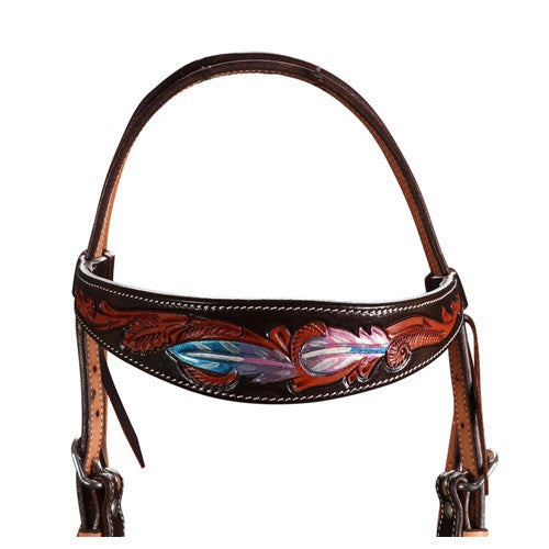 Pink Apache Headstall Bridle