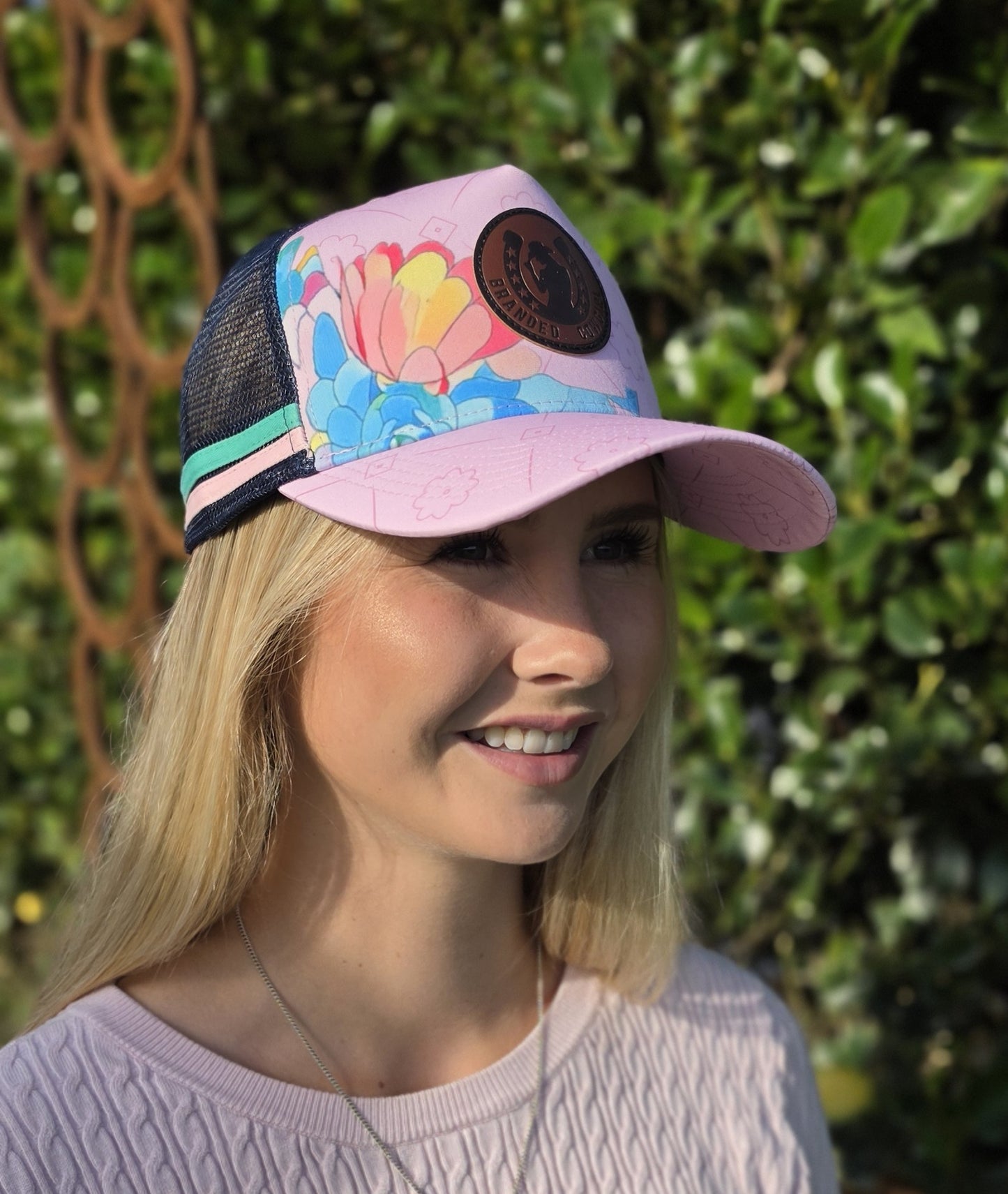 Branded Cowgirl Baby Pink Cap