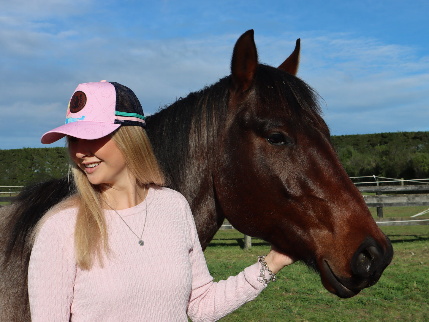 Branded Cowgirl Baby Pink Cap