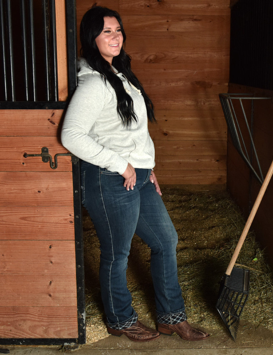 Cowgirl Tuff Edgy Flannel Jeans