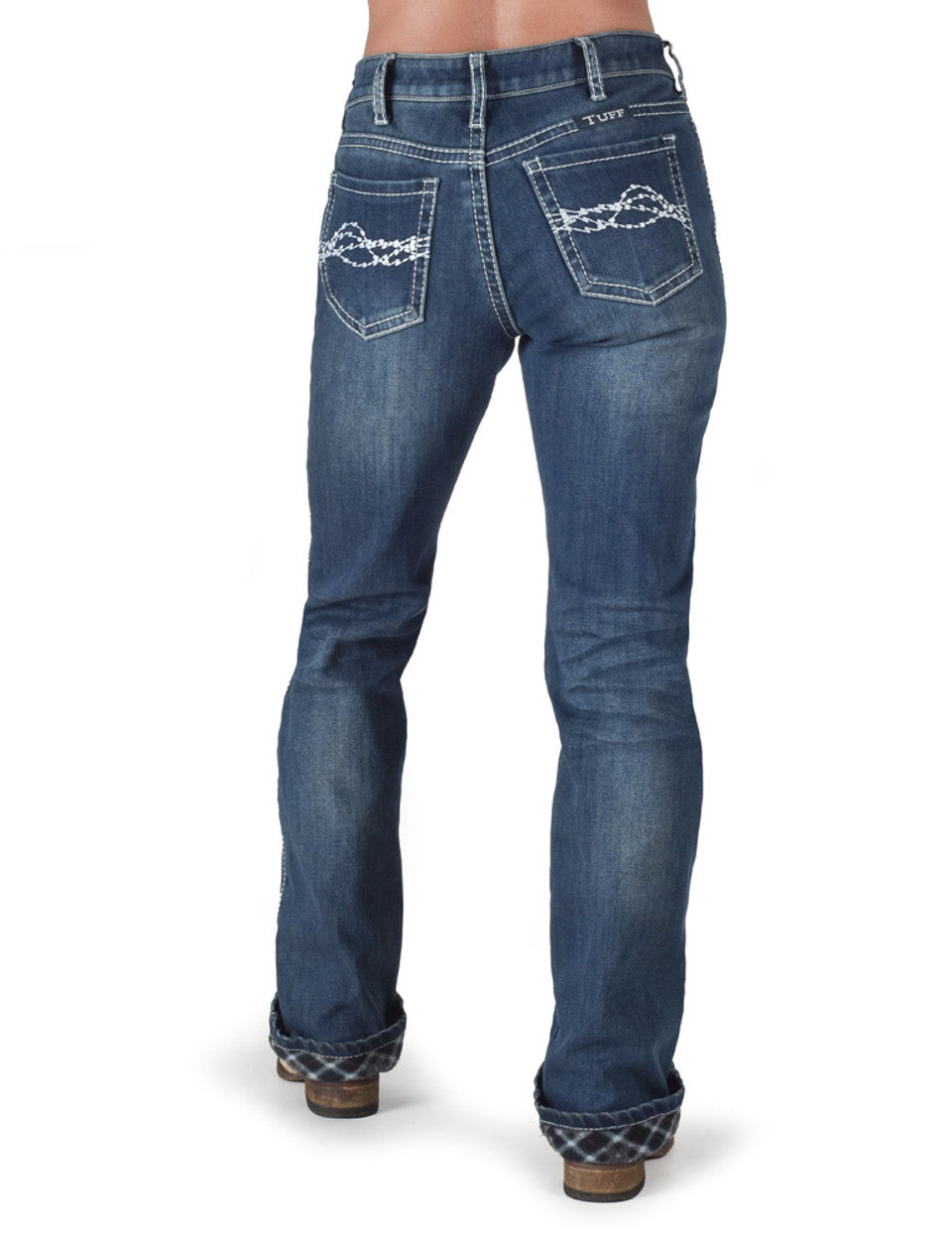 Cowgirl Tuff Edgy Flannel Jeans