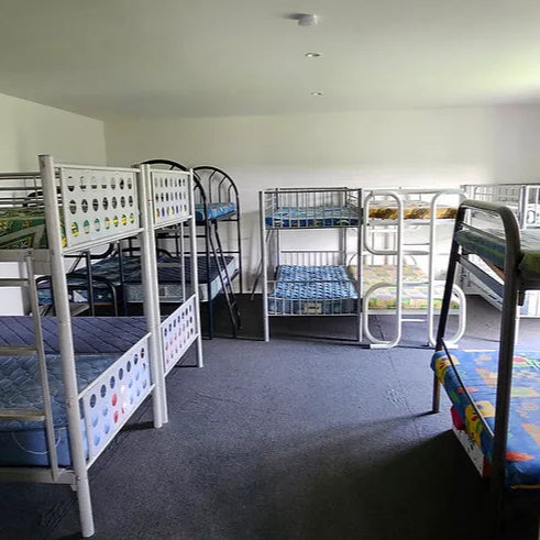 Overnight camping facilities bunk room 18 beds