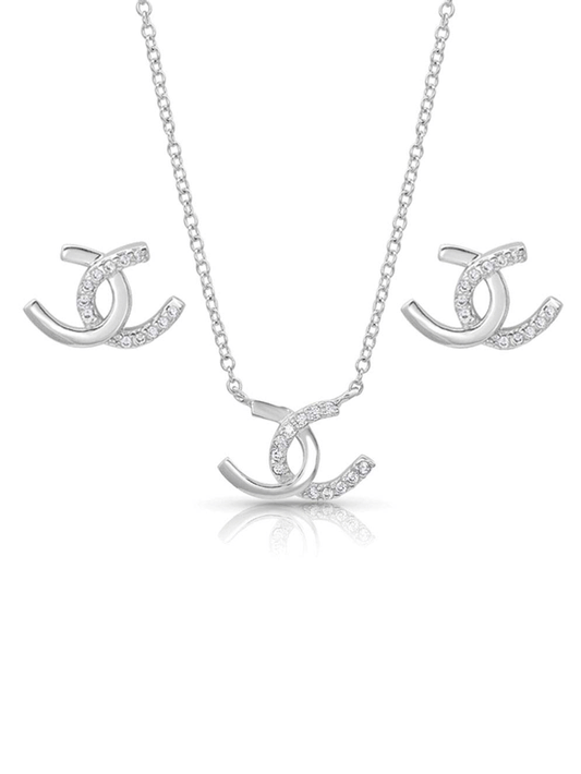 Montana Silversmiths Horseshoe Happiness Jewelry Set