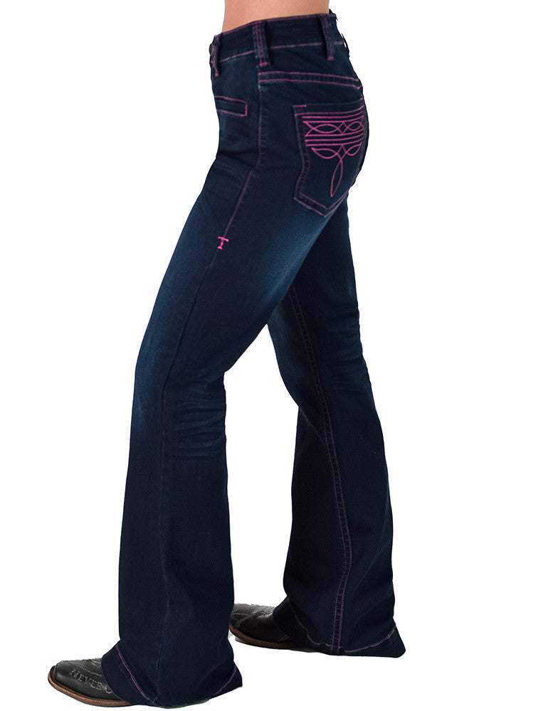 Cowgirl Tuff Pink Bootstitch Jeans