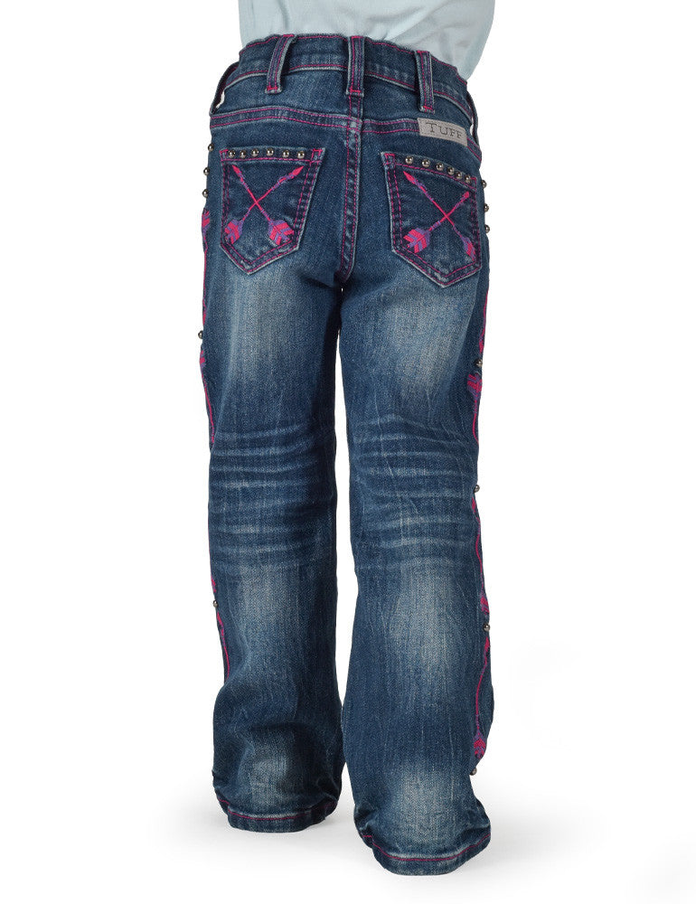 Cowgirl Tuff Girls Pink Arrows Jeans
