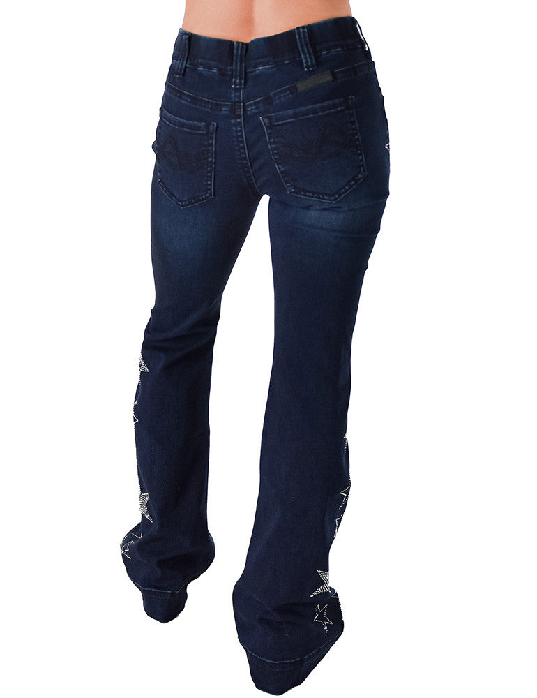Cowgirl Tuff Pull on Stars Jeans
