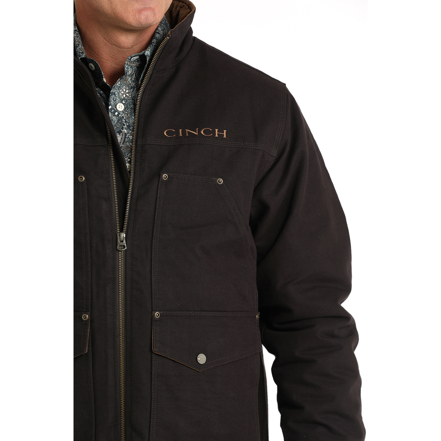 Cinch Mens Canvas Brown Jacket