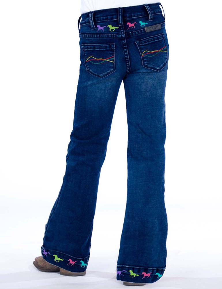 Cowgirl Tuff Girls Ride Fast Jeans