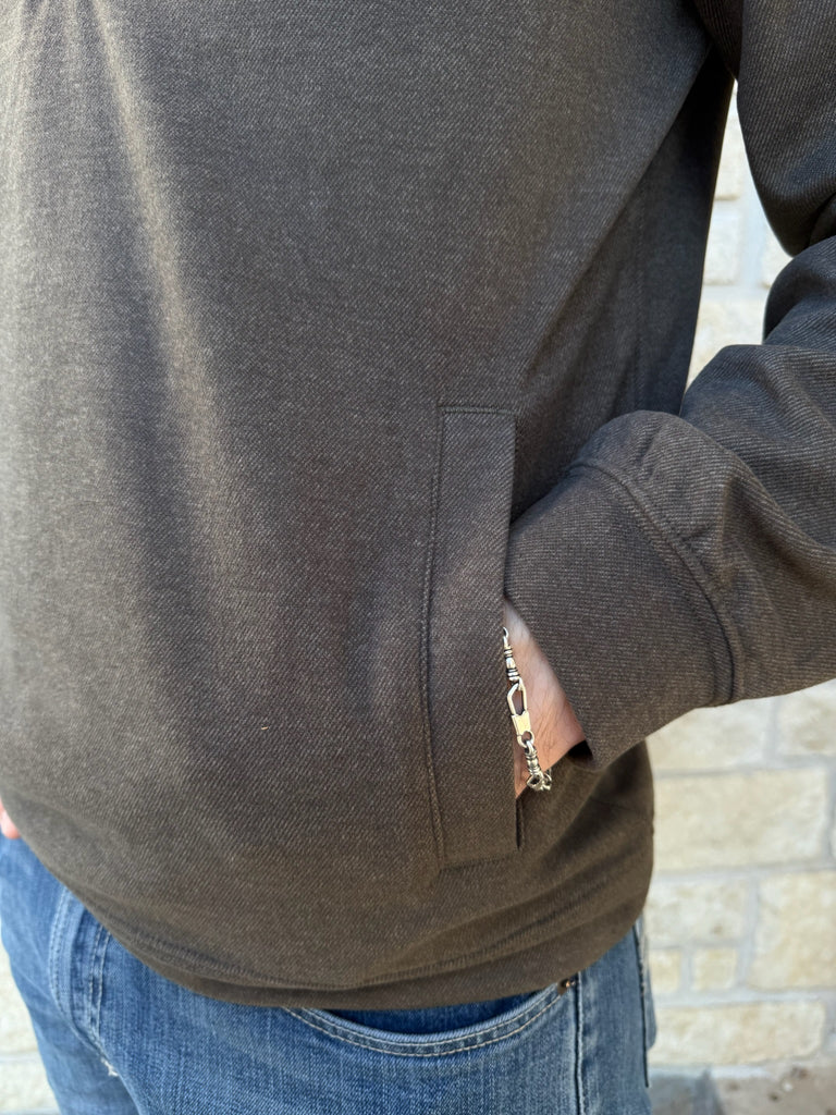 Cinch Men's Olive Quarter Zip Pullover