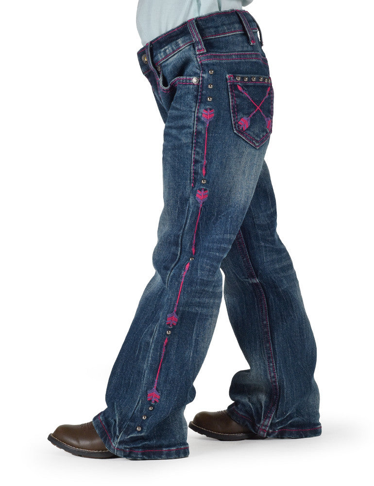 Cowgirl Tuff Girls Pink Arrows Jeans