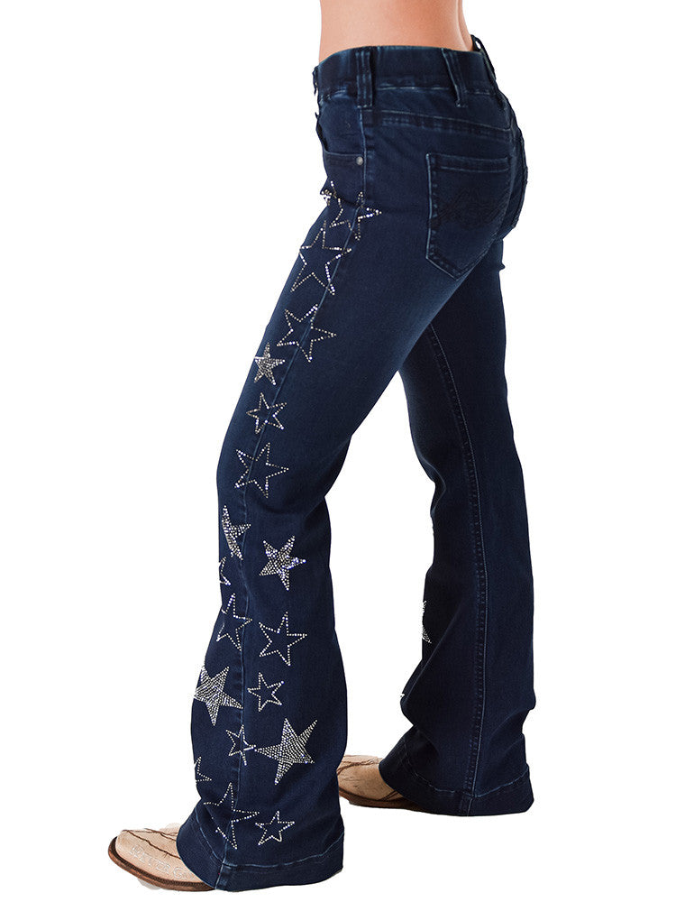 Cowgirl Tuff Pull on Stars Jeans