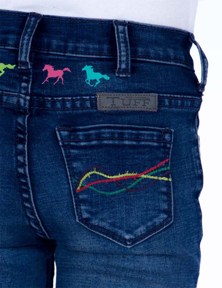Cowgirl Tuff Girls Ride Fast Jeans
