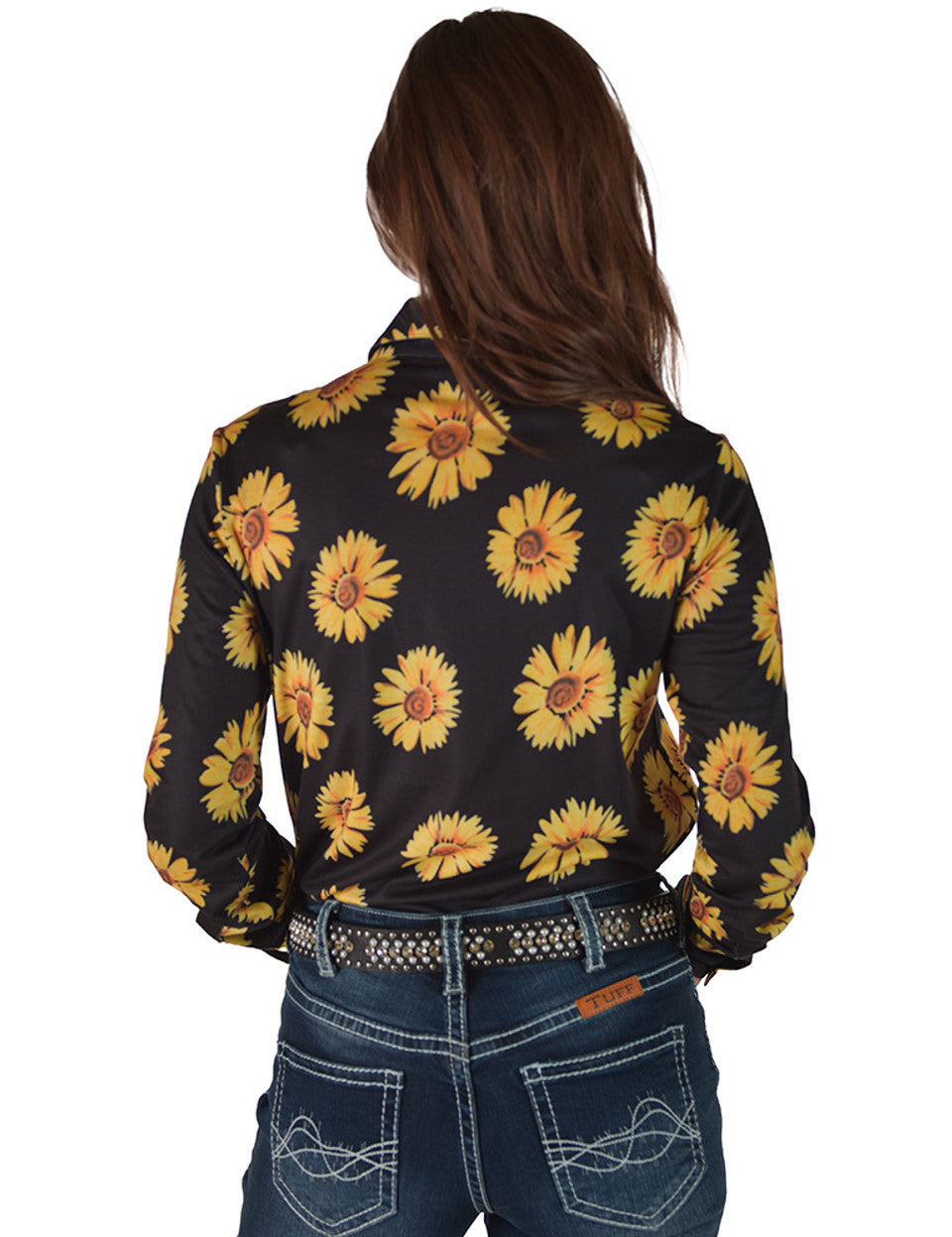 Cowgirl Tuff Sunflowers Pullover Shirt