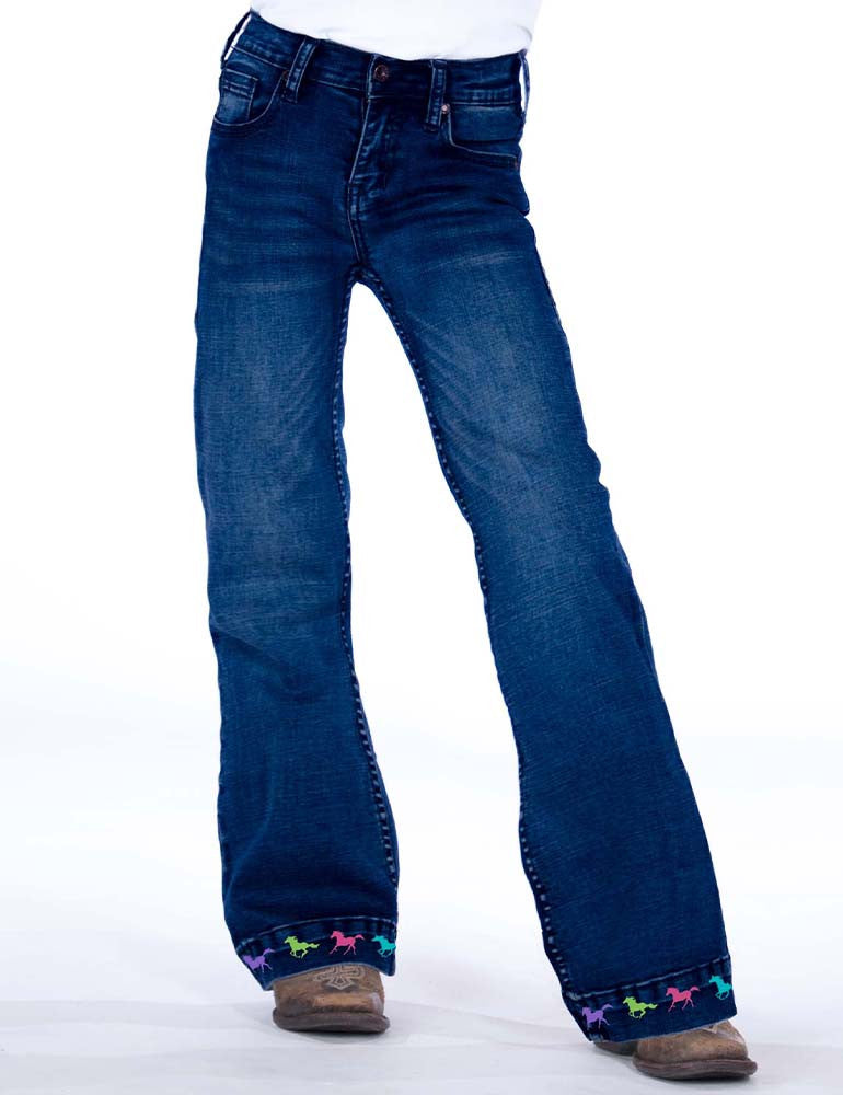 Cowgirl Tuff Girls Ride Fast Jeans