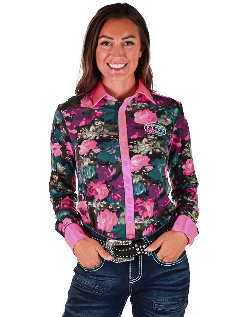 Cowgirl Tuff Pink Floral Shirt