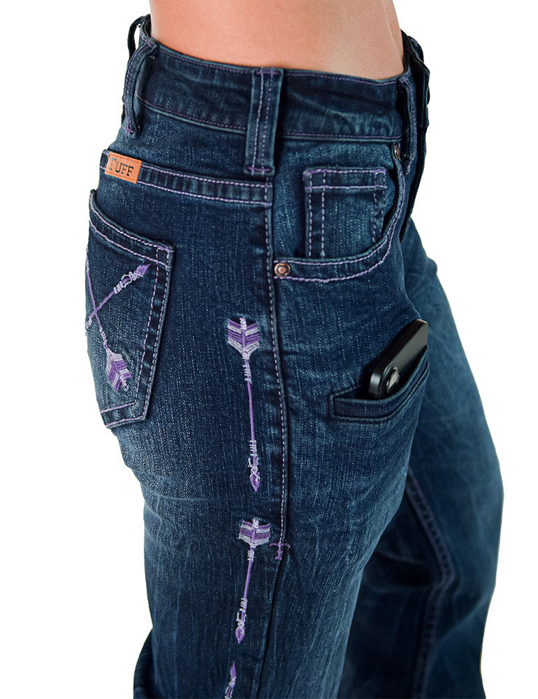 Cowgirl Tuff Purple Arrows Jeans