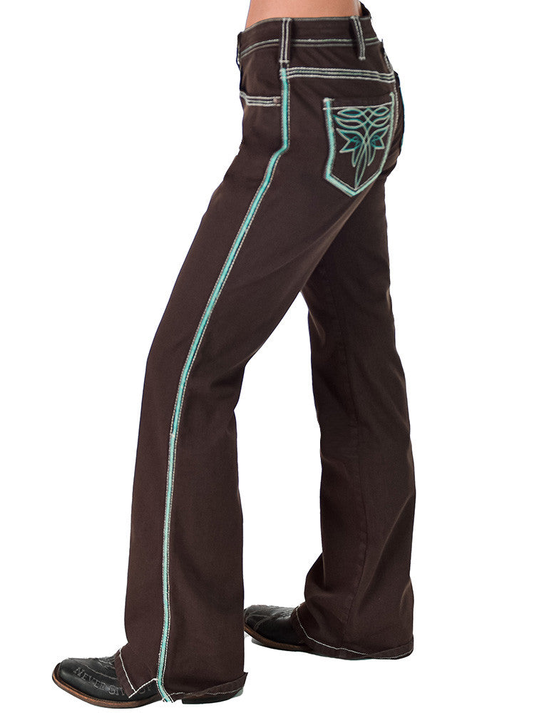 Cowgirl Tuff Go West Turquoise Jeans