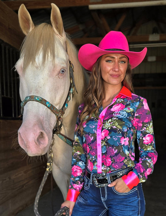 Cowgirl Tuff Pink Floral Shirt