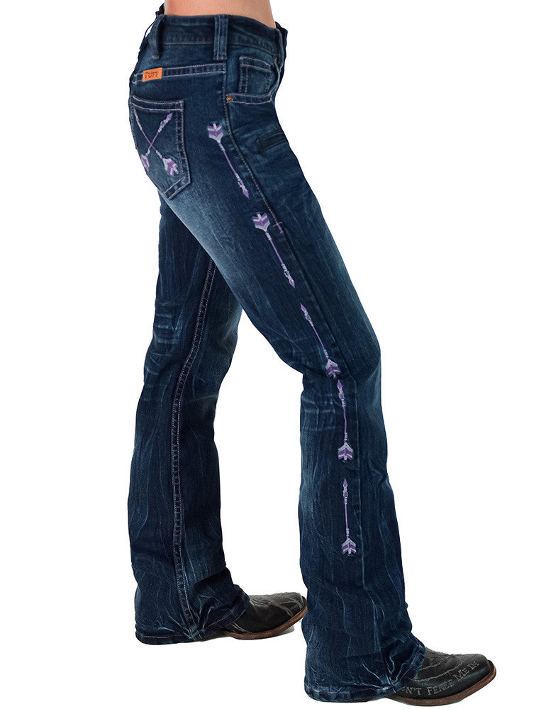 Cowgirl Tuff Purple Arrows Jeans