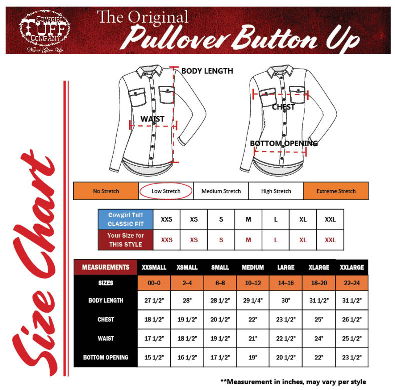 Cowgirl Tuff Sangria Red Stretch Pullover Shirt