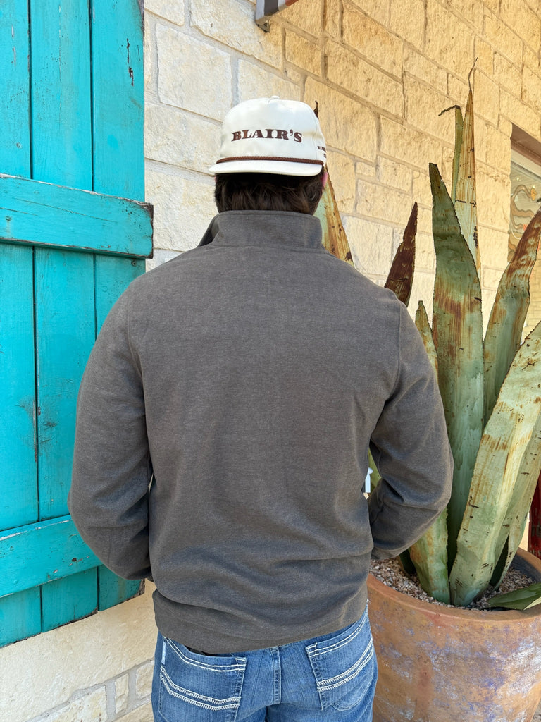 Cinch Men's Olive Quarter Zip Pullover