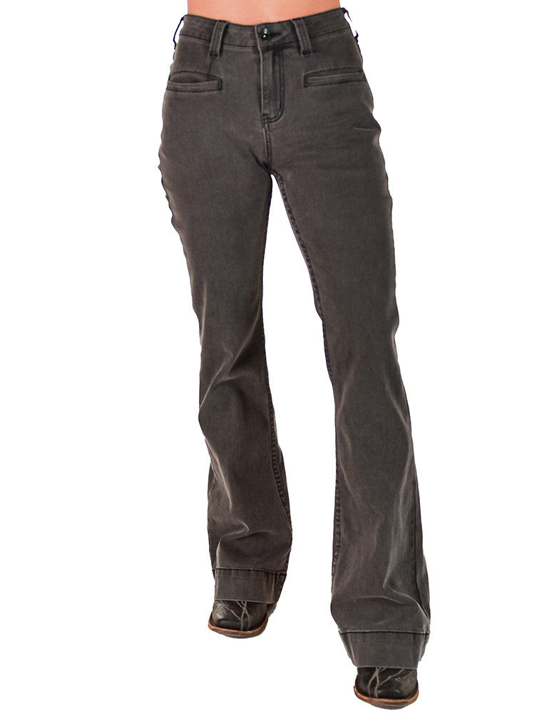 Cowgirl Tuff Grey Boot Stitch Jeans