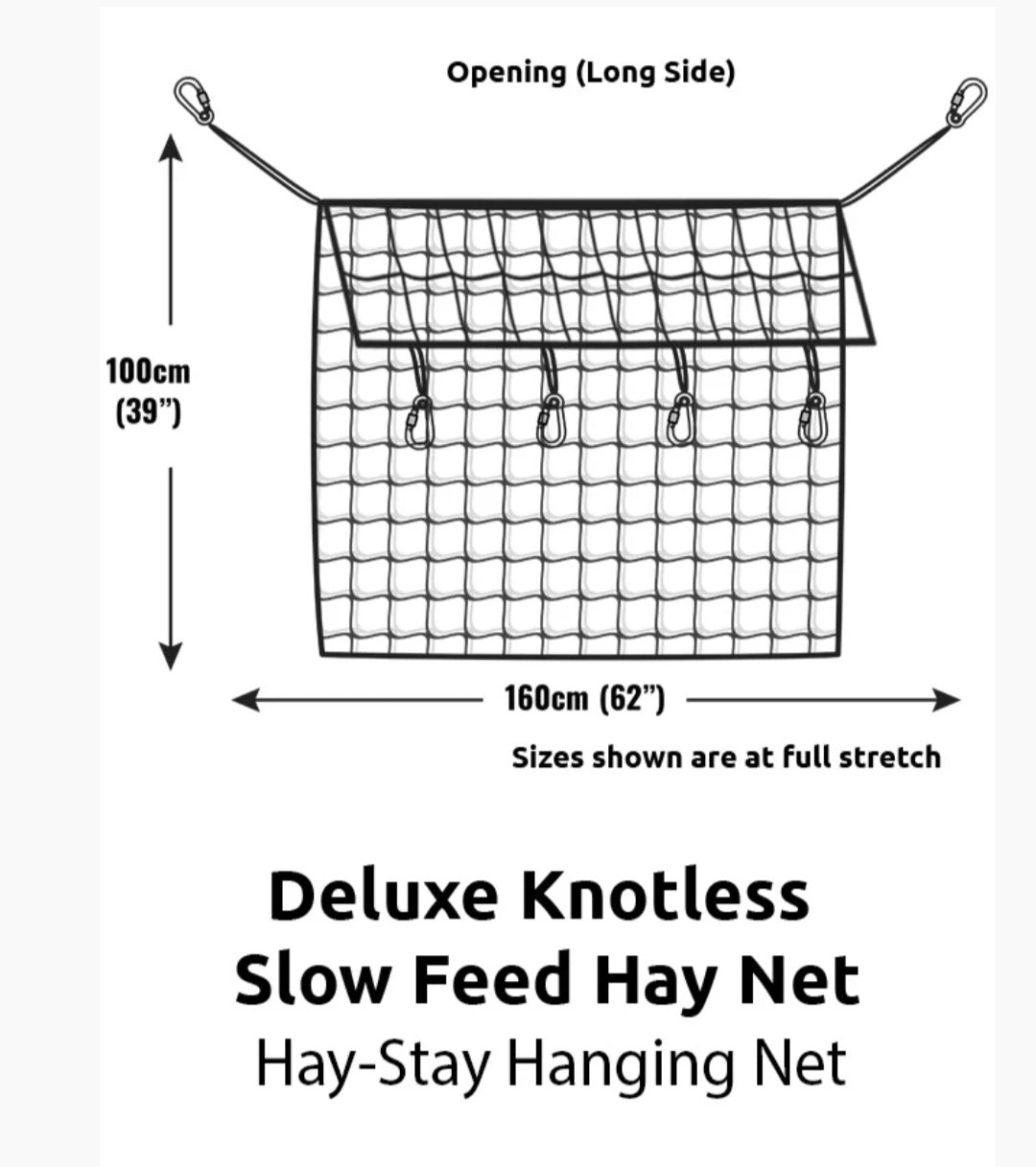 Gutzbusta HayStay Knotless Hanging Hay Net