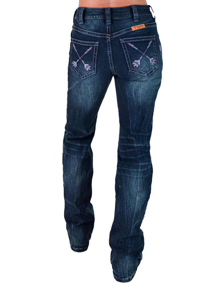 Cowgirl Tuff Purple Arrows Jeans