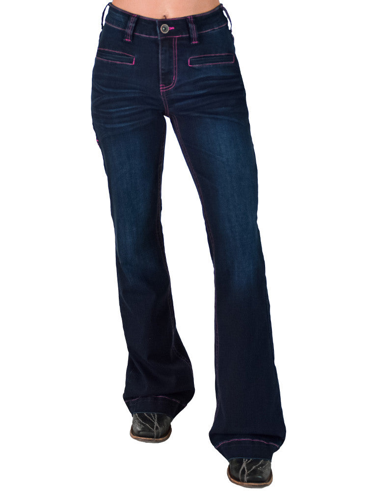 Cowgirl Tuff Pink Bootstitch Jeans