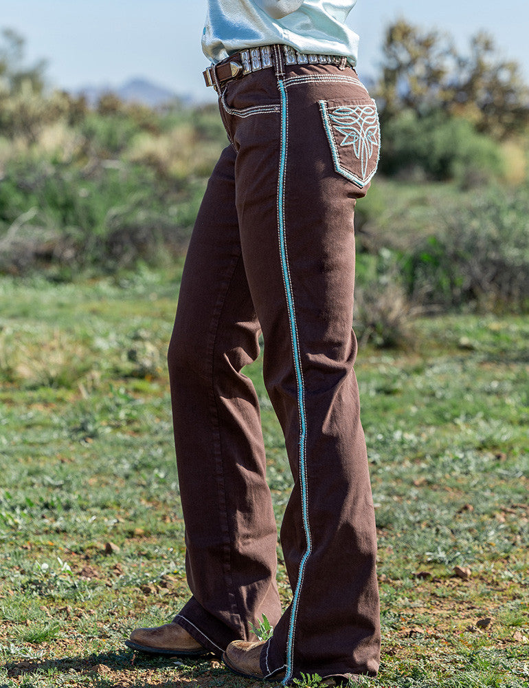 Cowgirl Tuff Go West Turquoise Jeans