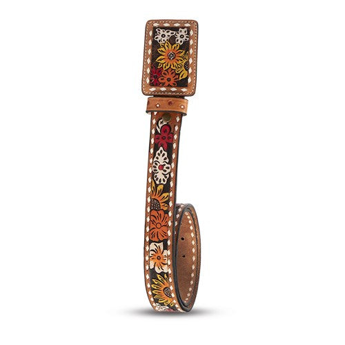 Fort Worth Painted Flower Leather Belt