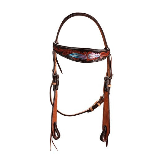 Pink Apache Headstall Bridle