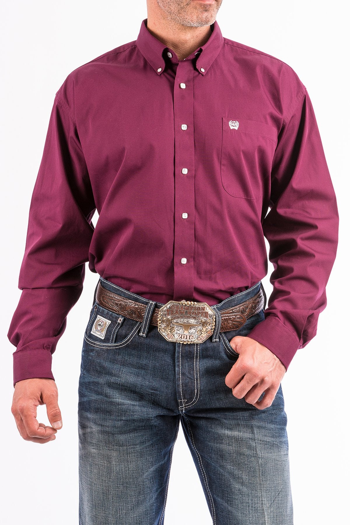 Cinch Men's Burgundy Shirt